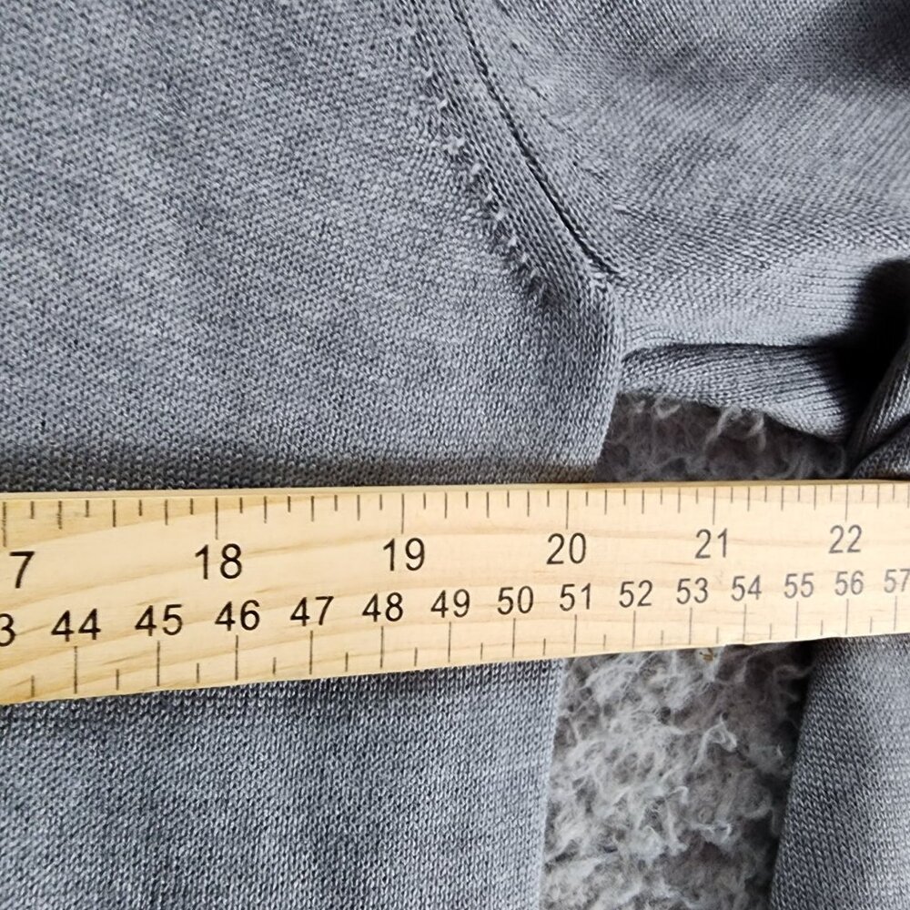 Luchiano Visconti Sweater Mens Medium Gray Long Sleeve 1/4 Zip *NWT* - Picture 8 of 11